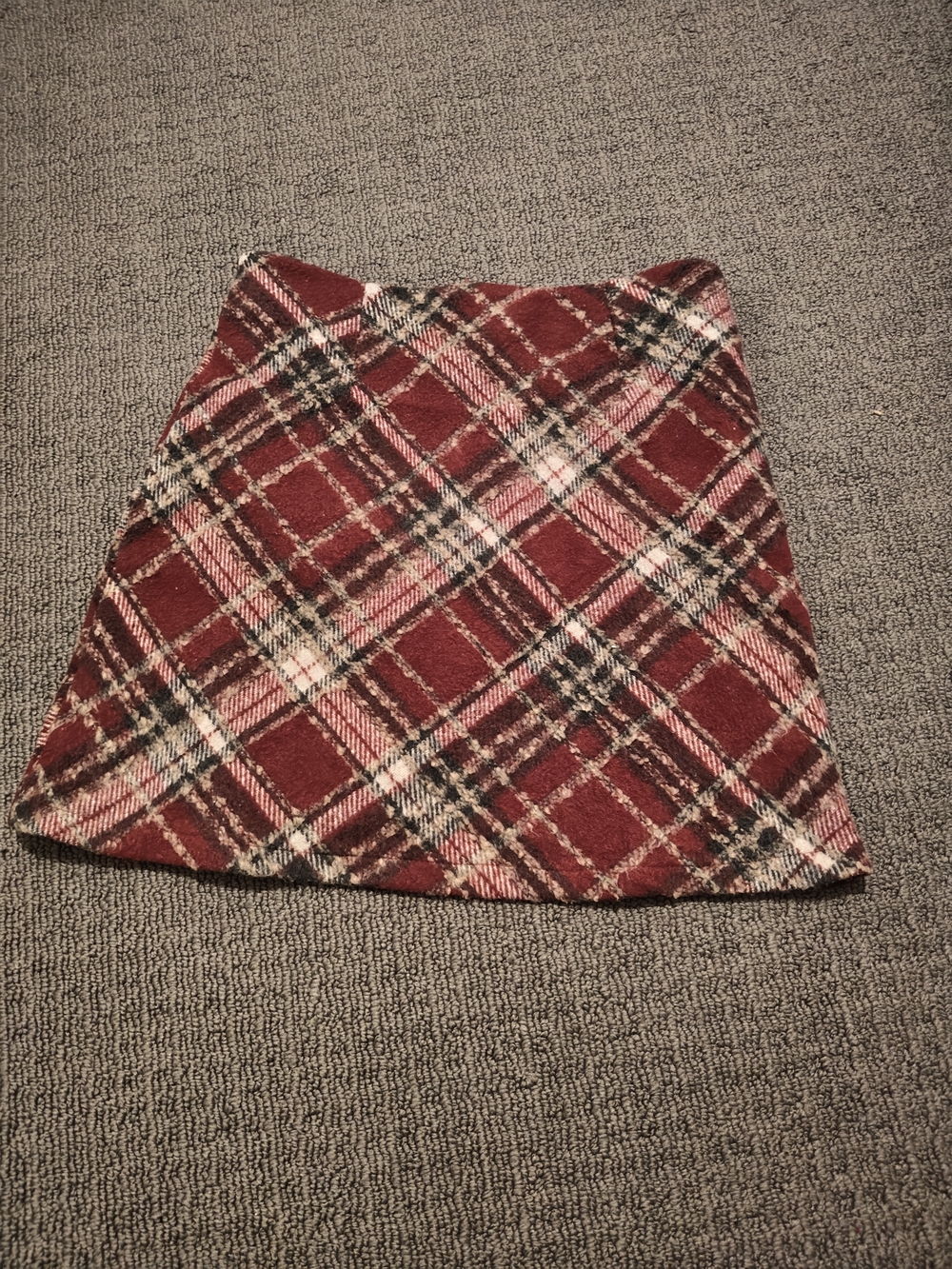 Plaid Red A-Line Women's Skirt